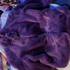 Fuzzy purple jacket really soft